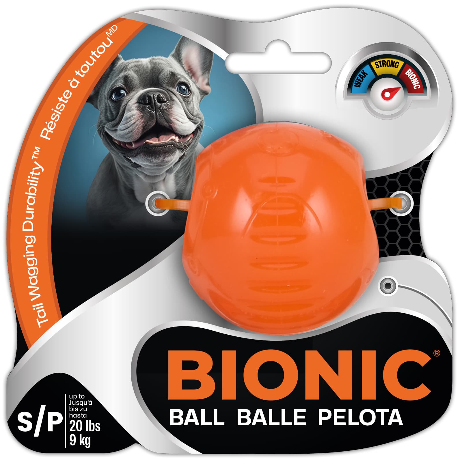BIONIC Hundespielzeug Ball 5,8cm