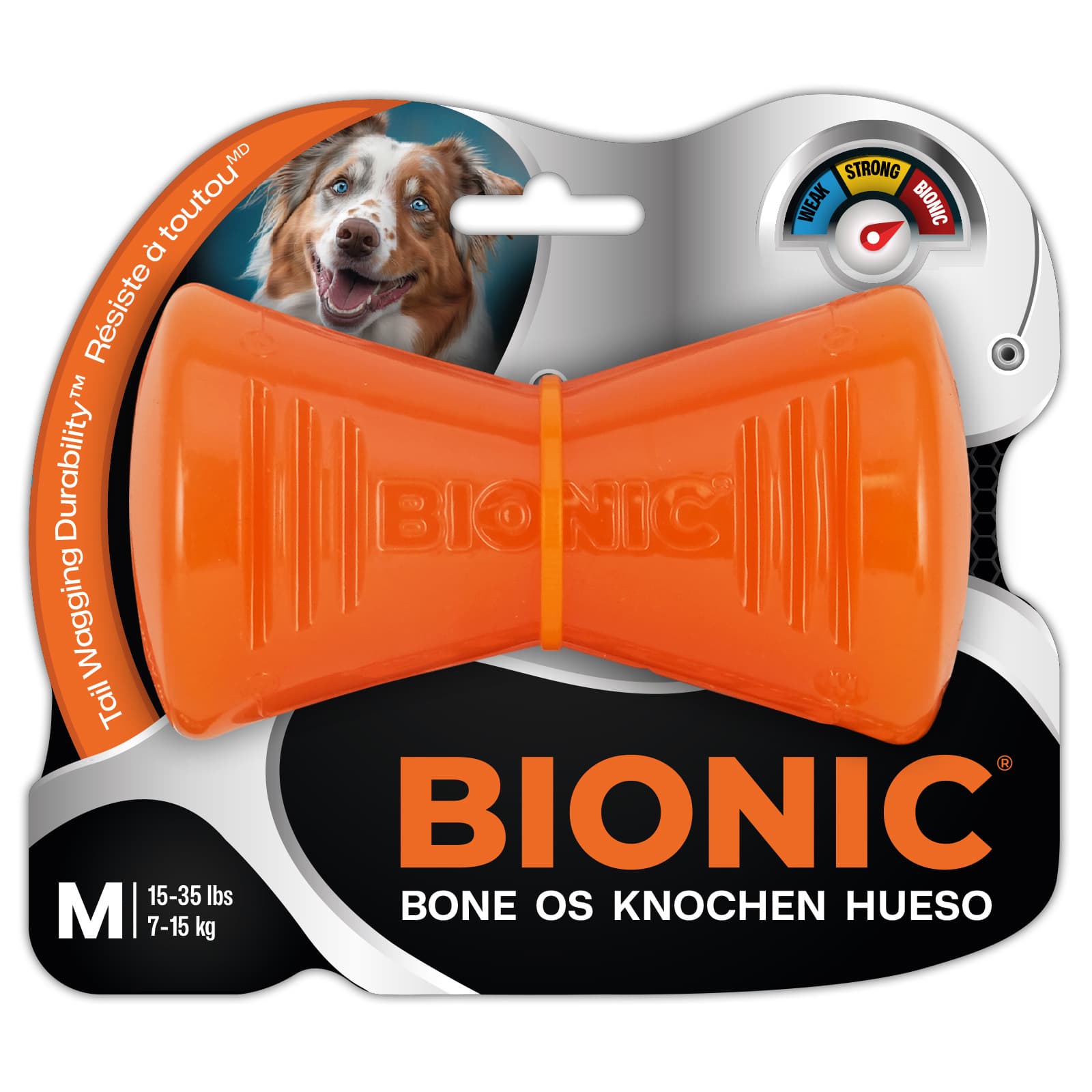BIONIC Hundespielzeug Knochen 12cm