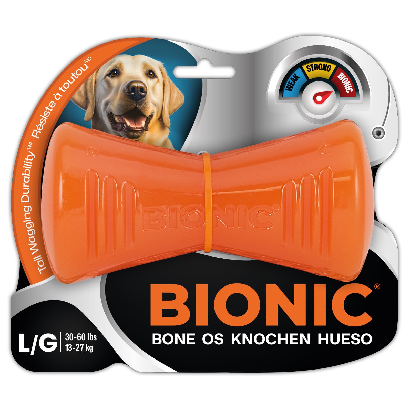 BIONIC Hundespielzeug Knochen 15cm
