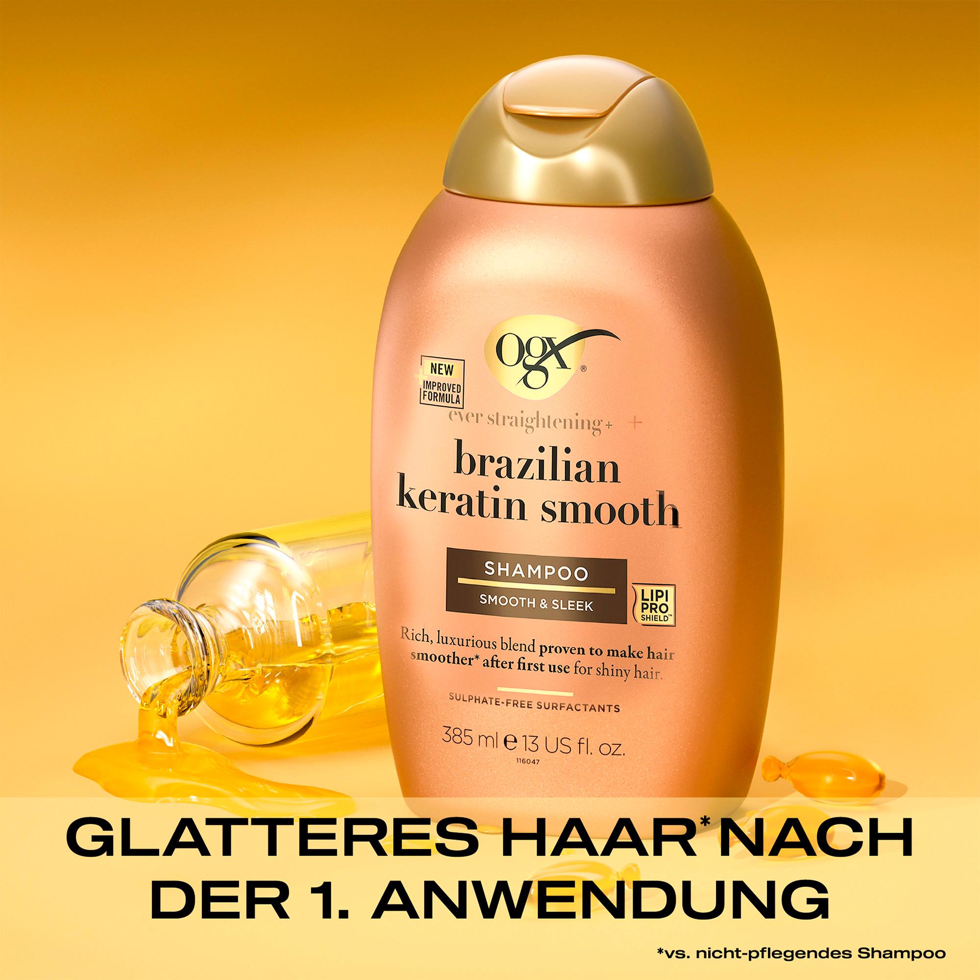 Produktbild OGX ever straightening + brazilian keratin smooth SHAMPOO 385ml 7 von 10