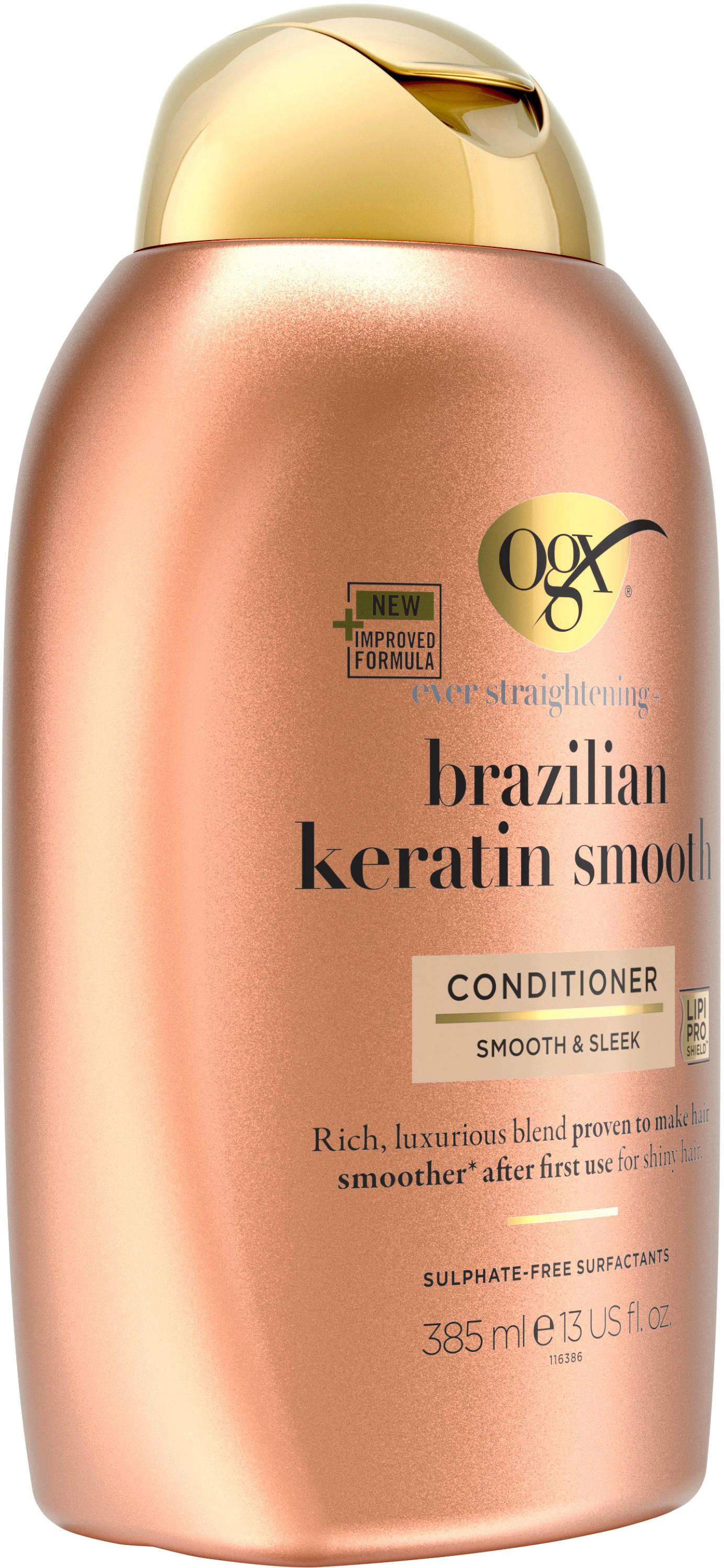 Produktbild OGX ever straightening + brazilian keratin smooth CONDITIONER 385ml 8 von 10