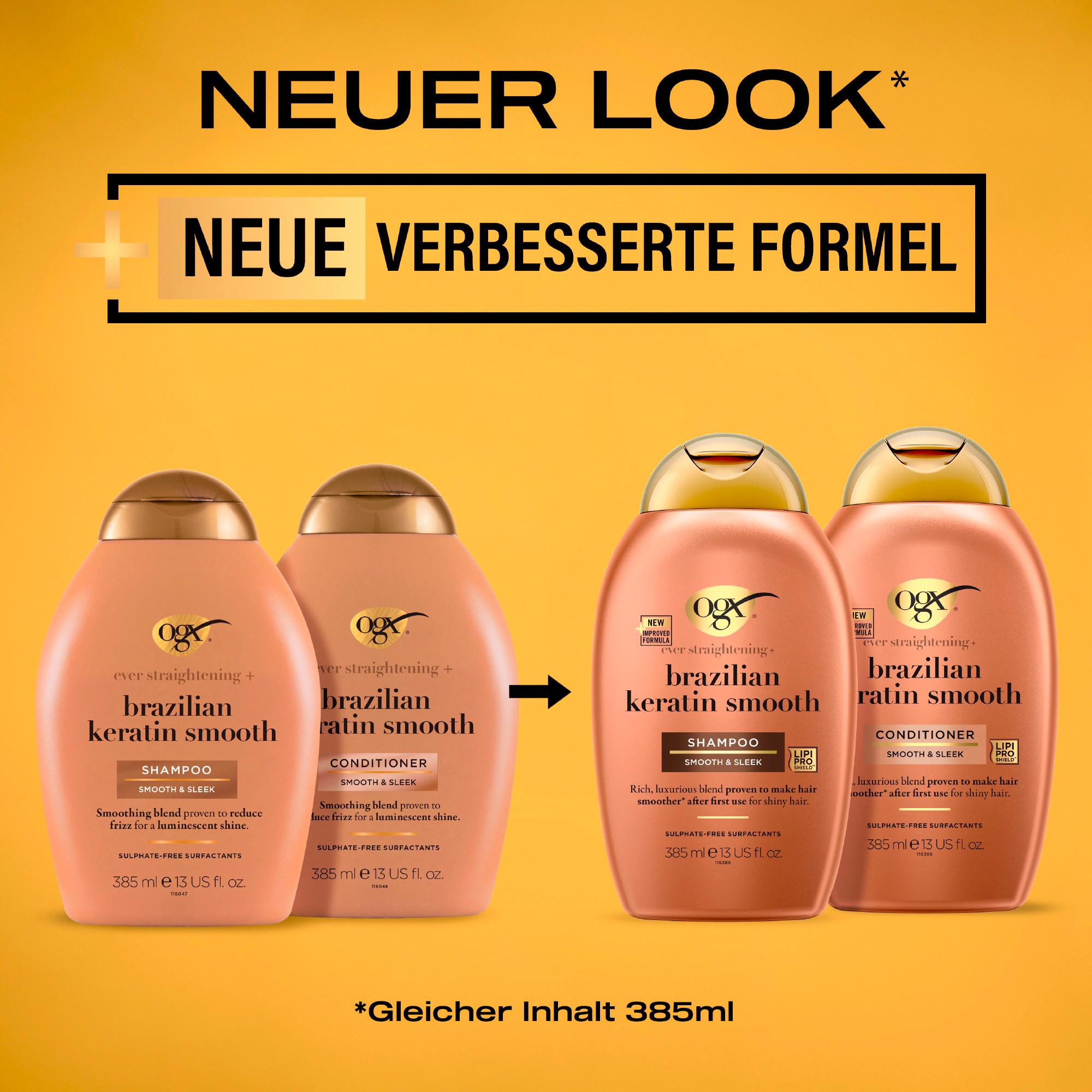 Produktbild OGX ever straightening + brazilian keratin smooth CONDITIONER 385ml 3 von 10