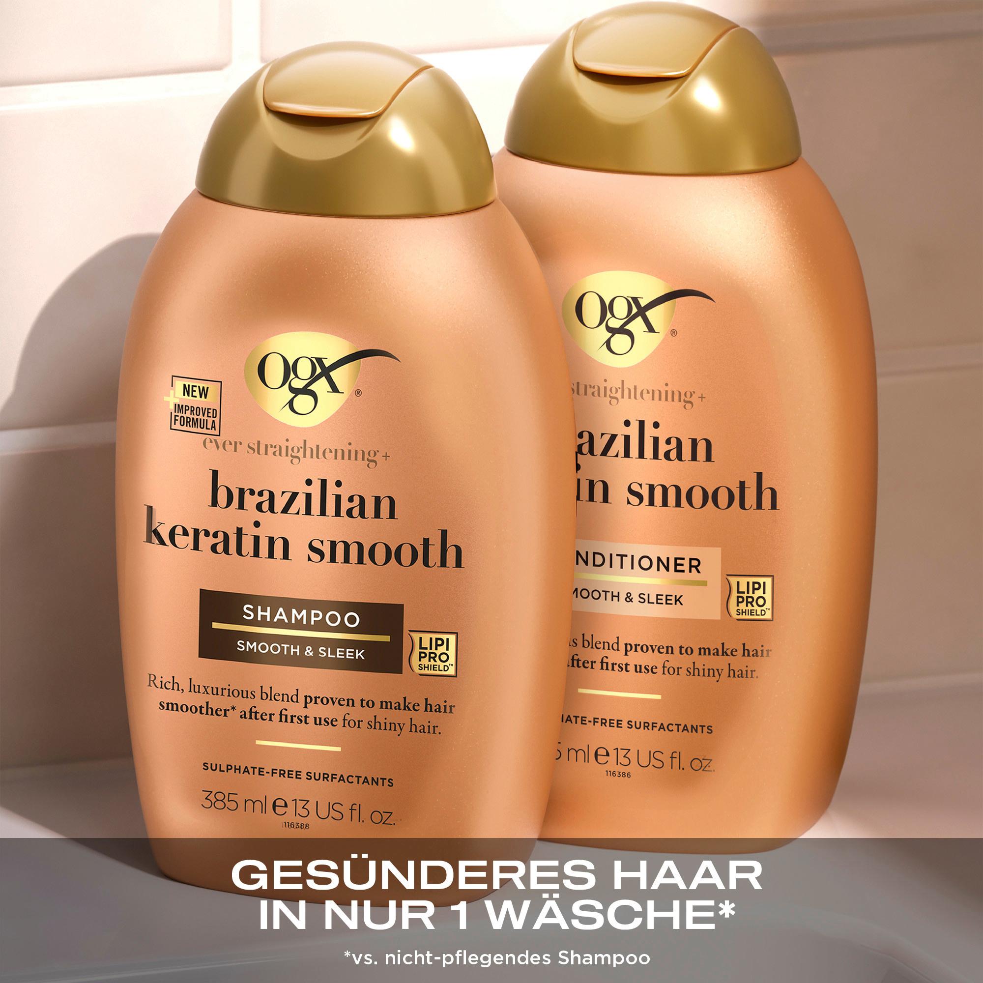 Produktbild OGX ever straightening + brazilian keratin smooth CONDITIONER 385ml 5 von 10