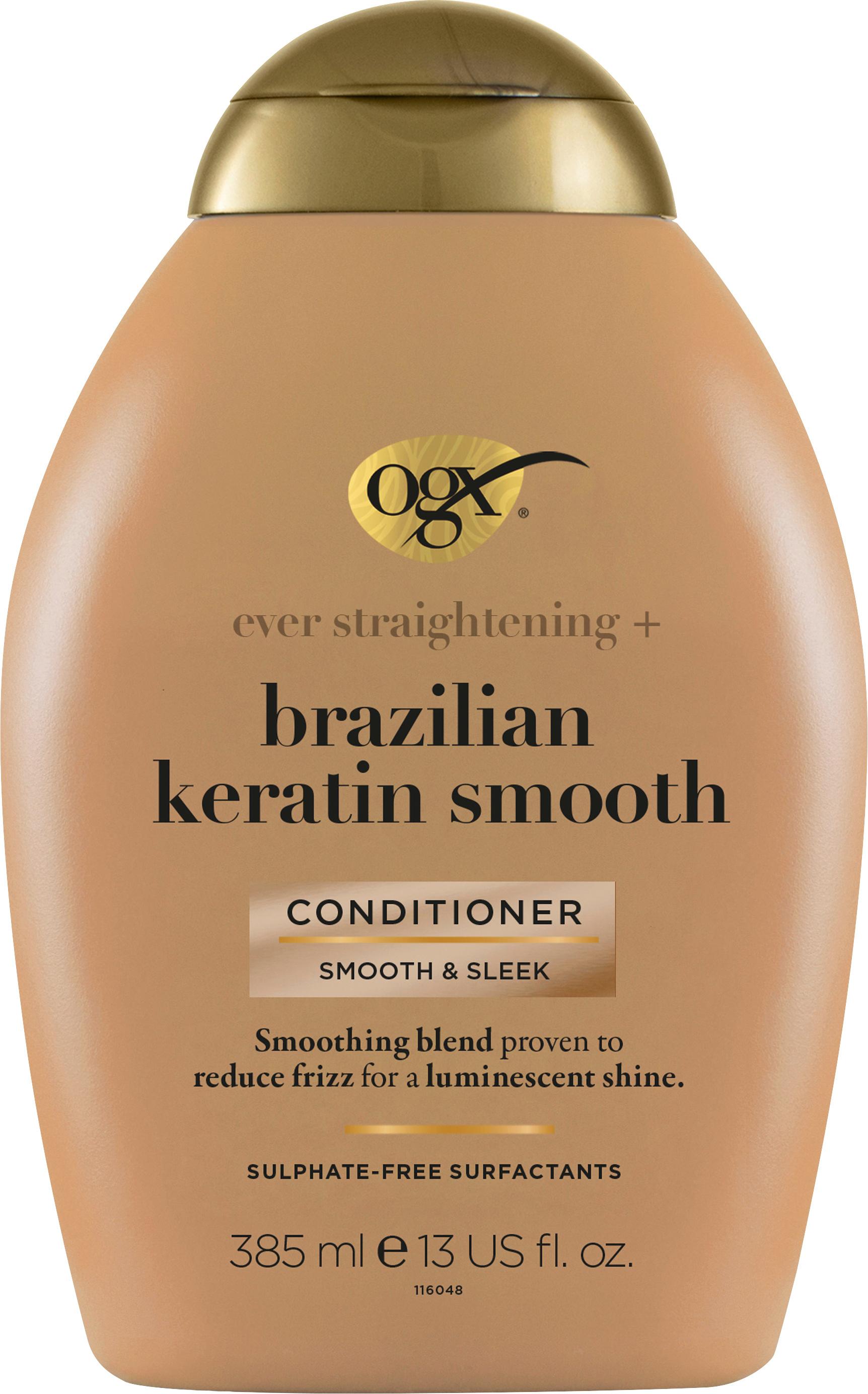 OGX ever straightening + brazilian keratin smooth CONDITIONER 385ml