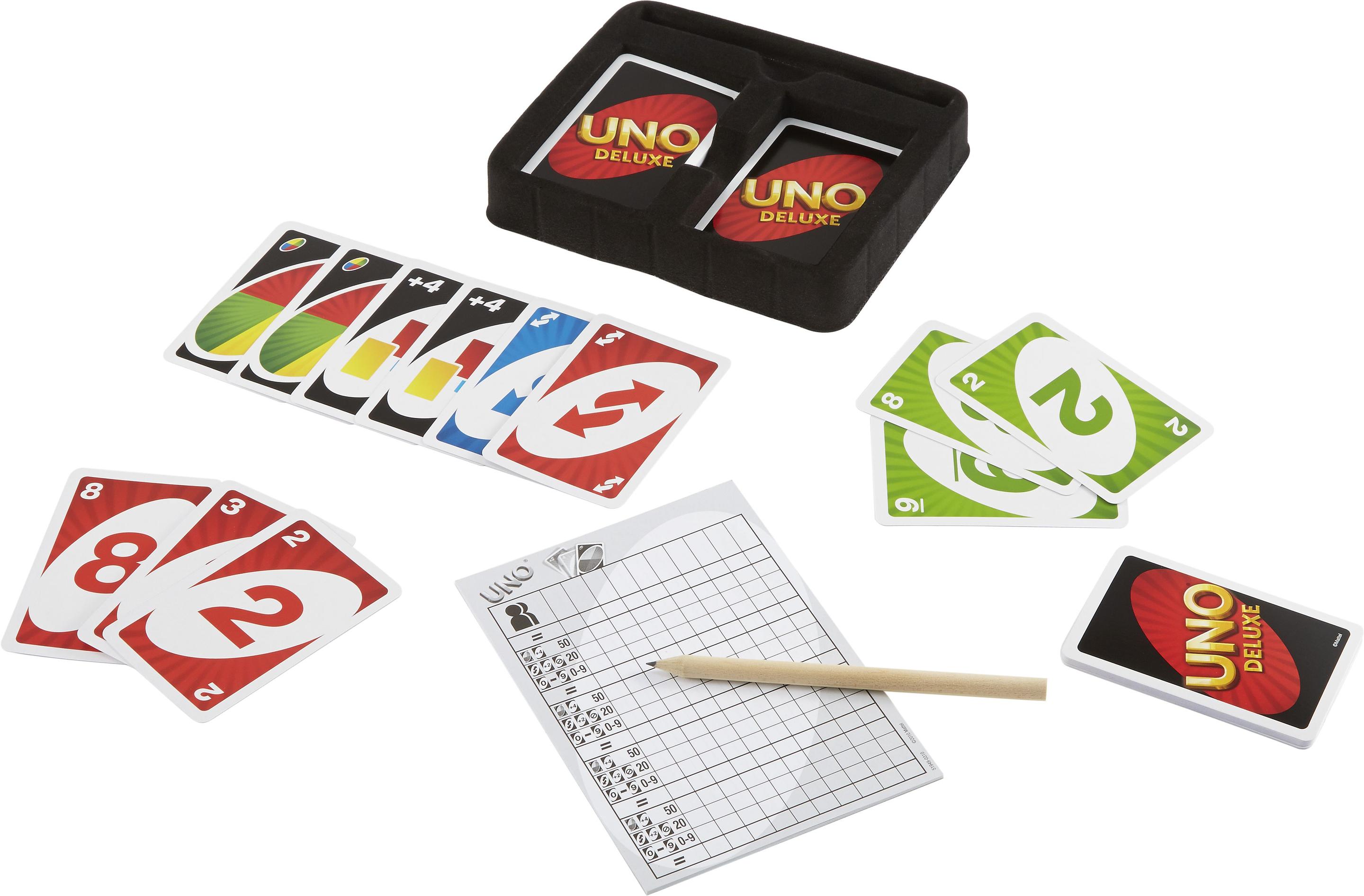 Produktbild Mattel Games UNO Deluxe Metallbox, Kartenspiel, Gesellschaftsspiel, Kinderspiel 5 von 7