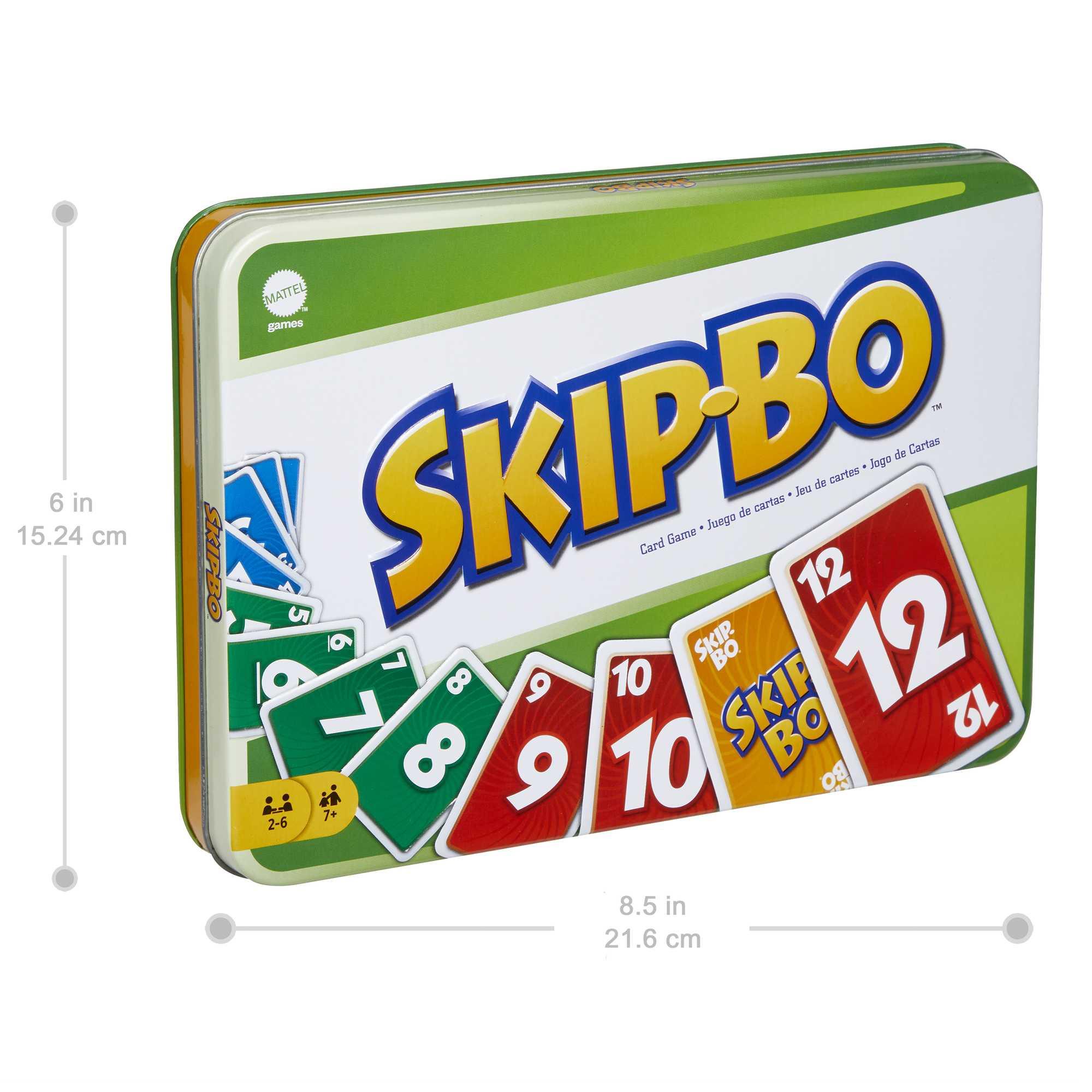 Produktbild Mattel Games SKIP-BO Deluxe Metallbox, Kartenspiel, Familienspiel, Kinderspiel 5 von 6