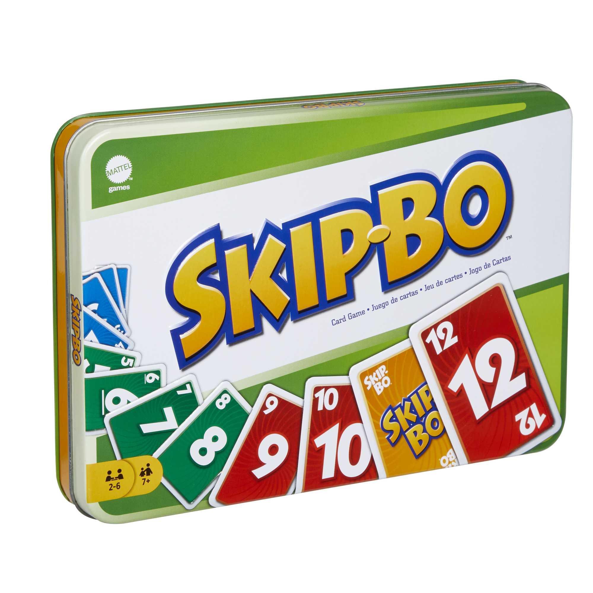 Produktbild Mattel Games SKIP-BO Deluxe Metallbox, Kartenspiel, Familienspiel, Kinderspiel 4 von 6