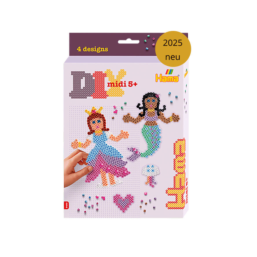 Hama Bügelperlen midi5+ Kleine Geschenkpackung – Prinzessin und Meerjungfrau