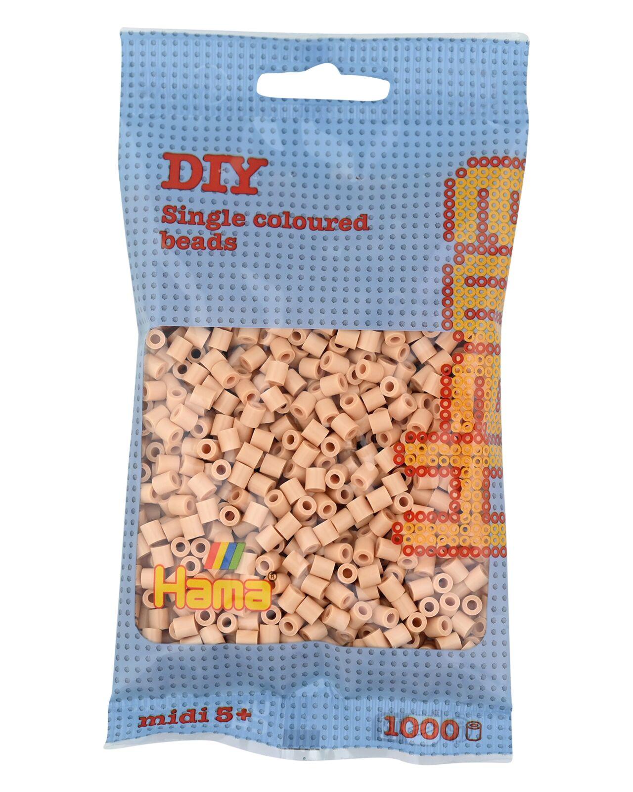 Hama Bügelperlen midi5+ Beutel mit Perlen Beige 1000 Stück