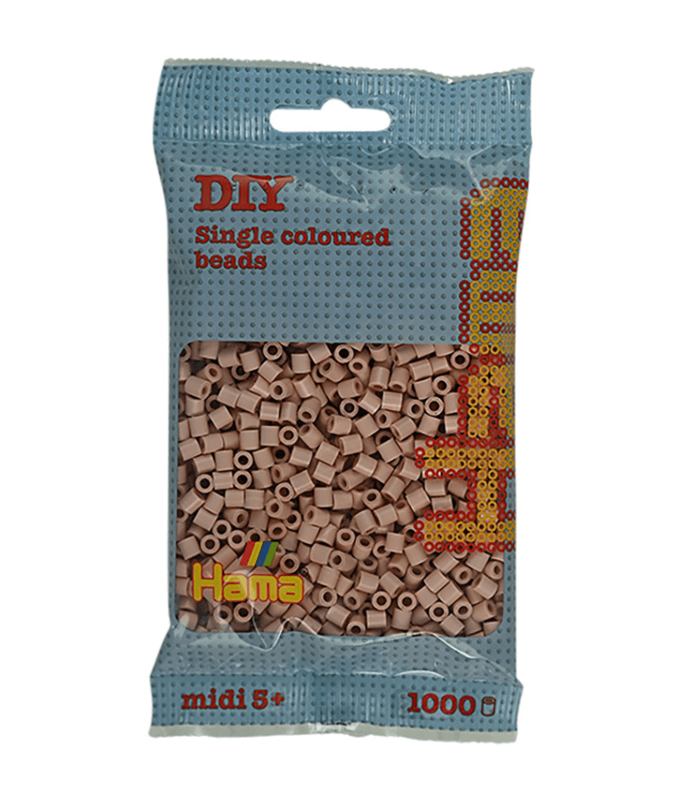 Hama Bügelperlen midi5+  Beutel mit Perlen Midi 1.000Stück  Blassrosa