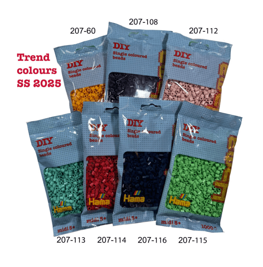 Produktbild Hama Bügelperlen midi5+  Beutel mit Perlen Midi 1.000Stück  Blassrosa 2 von 2