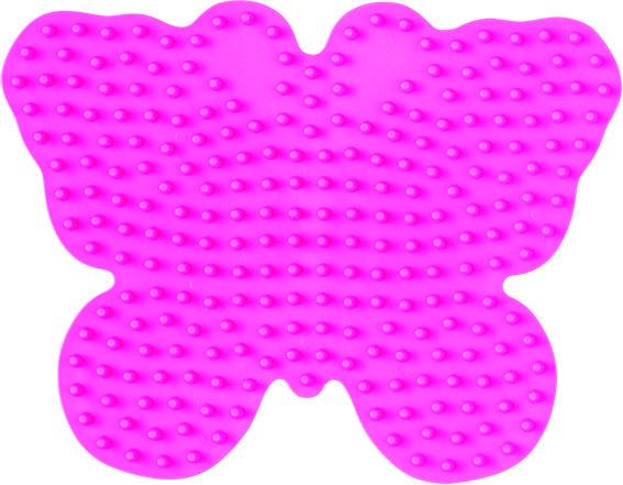 Hama Bügelperlen midi5+ Stiftplatte Schmetterling, Pink