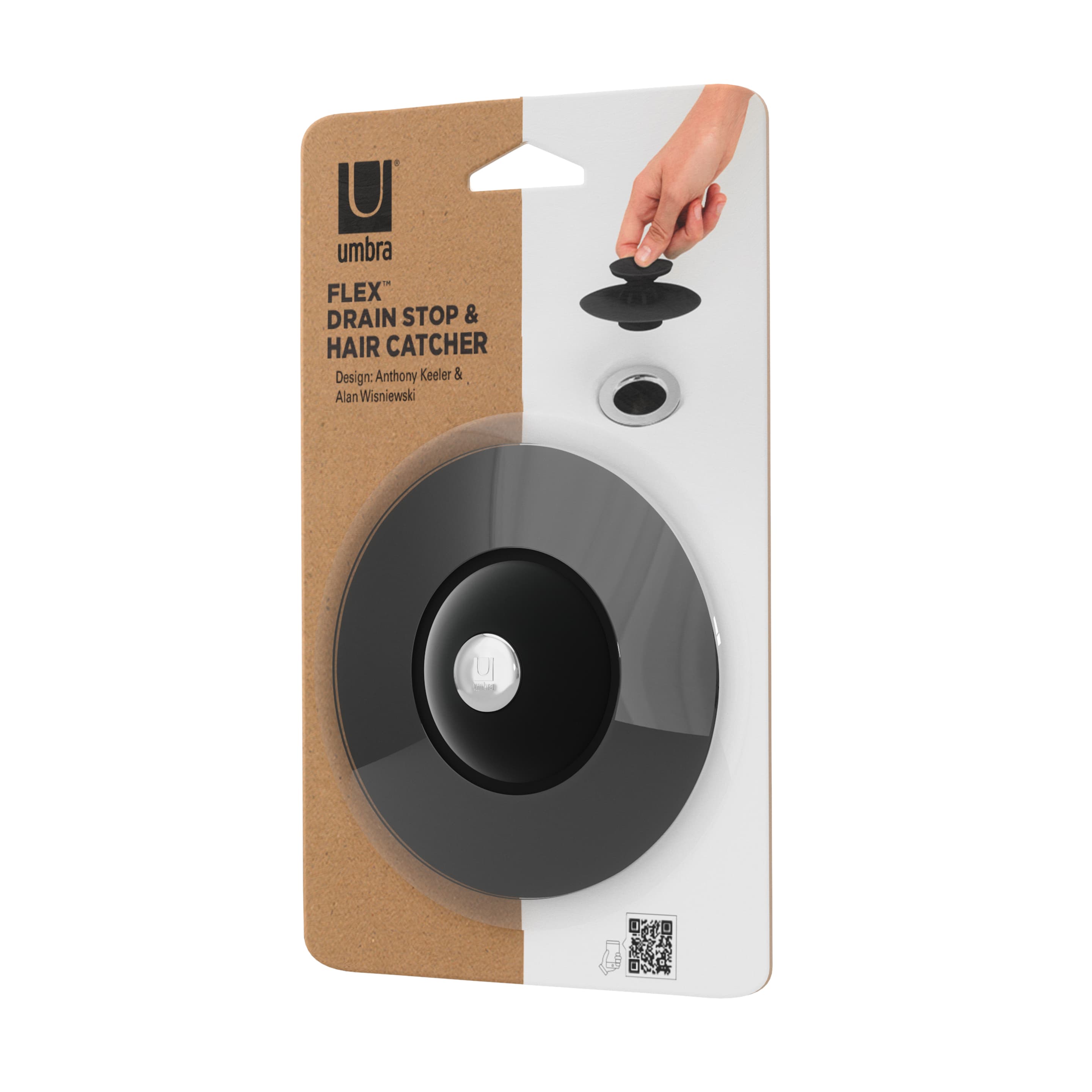 Produktbild umbra Badewannenstöpsel und Haarsieb Flex 2 von 6