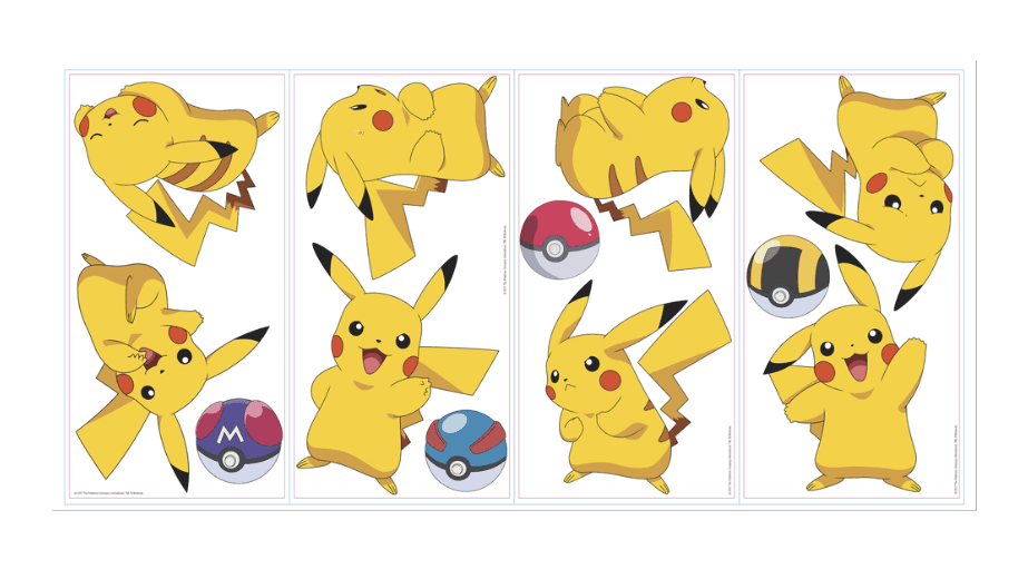 HCM Kinzel - RoomMates Wandsticker - Pokemon Pikachu