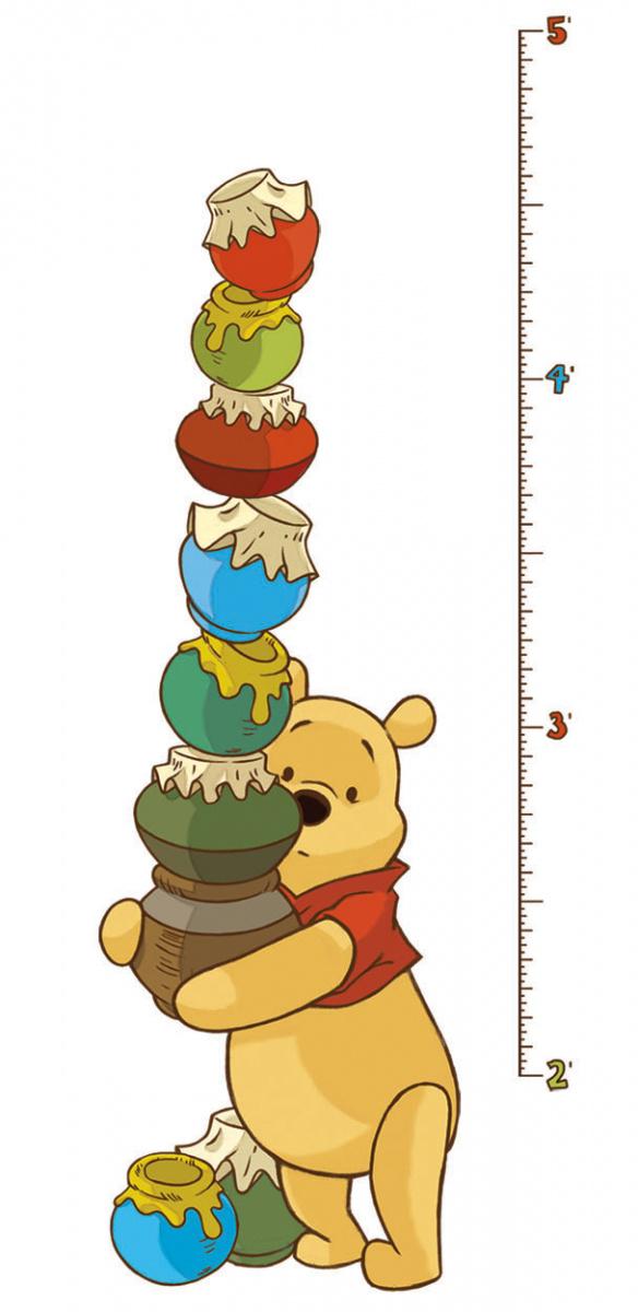 HCM Kinzel - RoomMates Wandsticker - DISNEY Winnie Pooh Messlatte