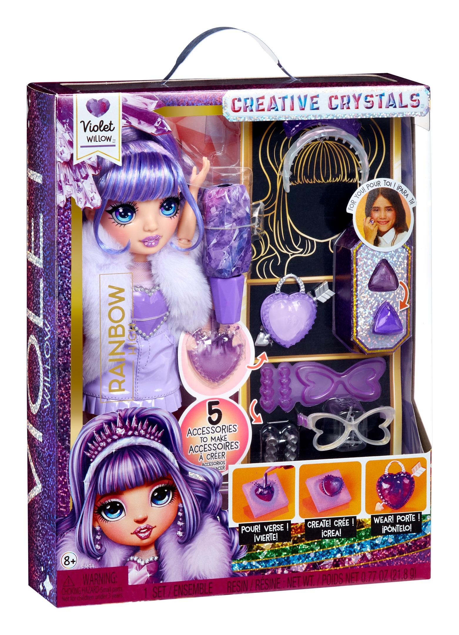 Produktbild Rainbow High Creative Crystals Fashion Doll- Violet 8 von 12