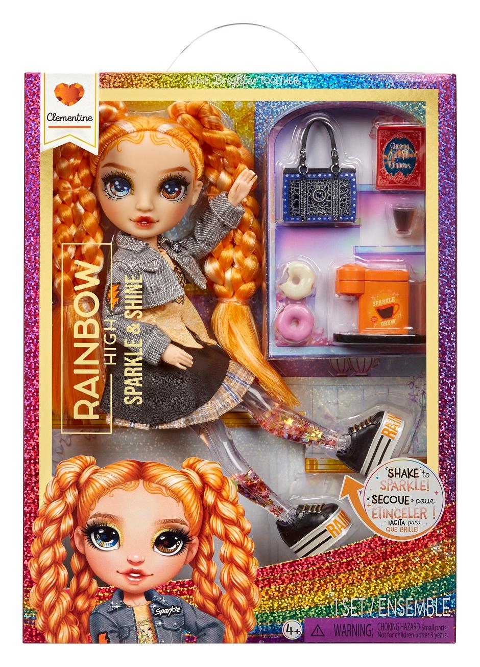 Produktbild Rainbow High Sparkle&Shine Modepuppe - Clementine (Orange) 6 von 6