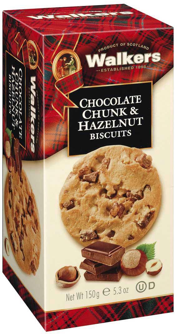 WALKERS Chocolate Chunk&Hazelnut Biscuits