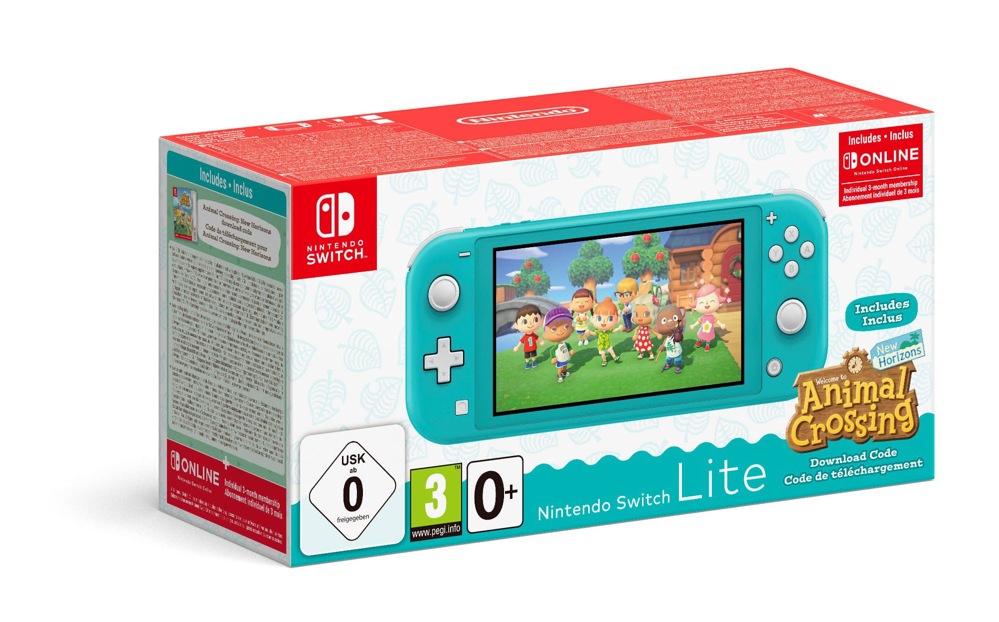 Nintendo Switch Lite Türkis & Animal Crossing