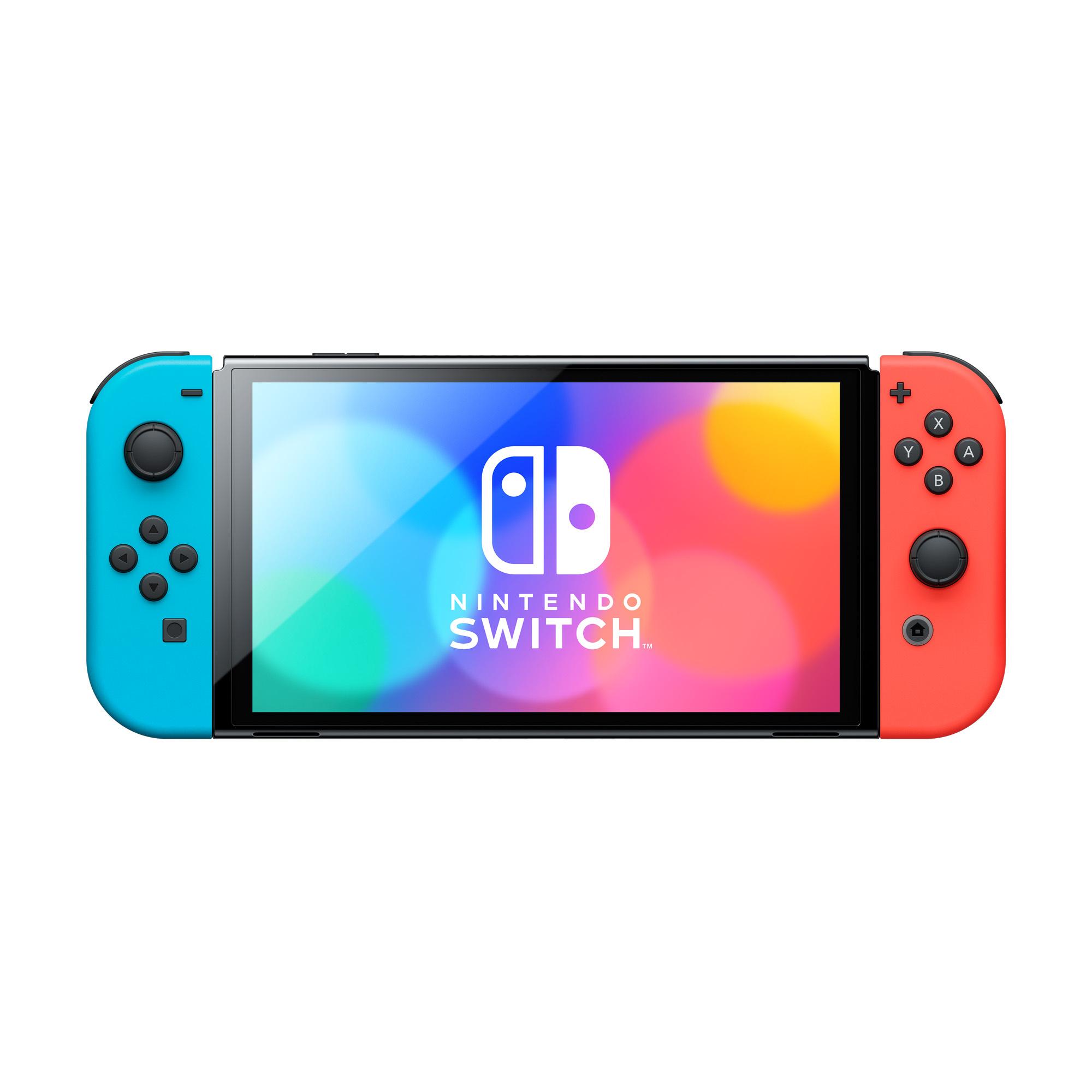 Produktbild Nintendo Switch - Konsole Neon-Rot / Neon-Blau (OLED-Modell) 2 von 7