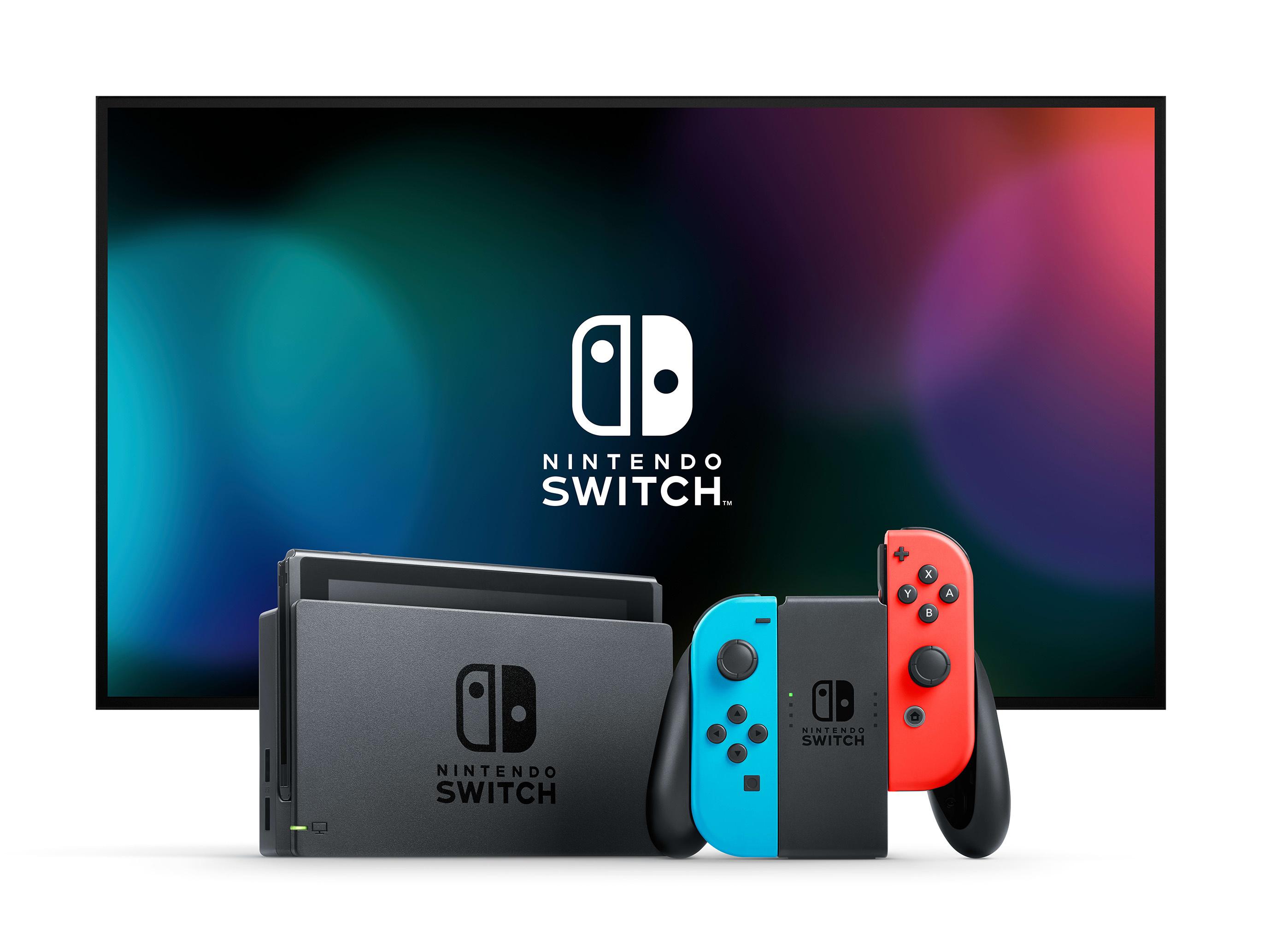Produktbild Nintendo Switch - Konsole Neon-Rot / Neon-Blau 2 von 6
