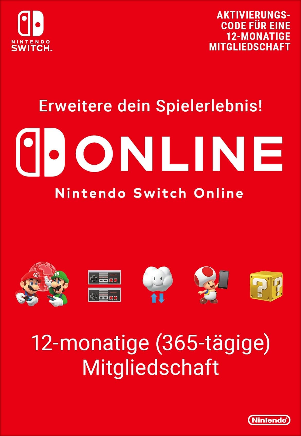 Produktbild Nintendo Switch™ – OLED-Modell (weiß) + Mario Kart 8 Deluxe + Nintendo Switch Online – 12-monatige Einzelmitgliedschaft 5 von 5