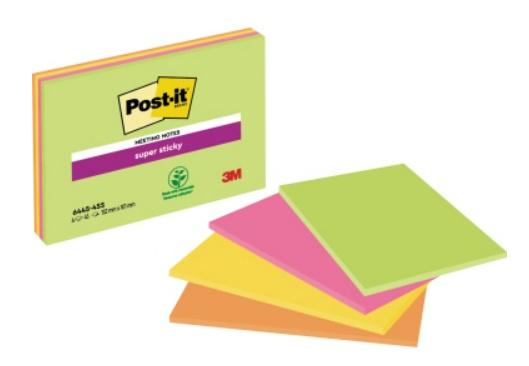 Post-it 	 Haftnotiz Super Sticky Meeting Notes