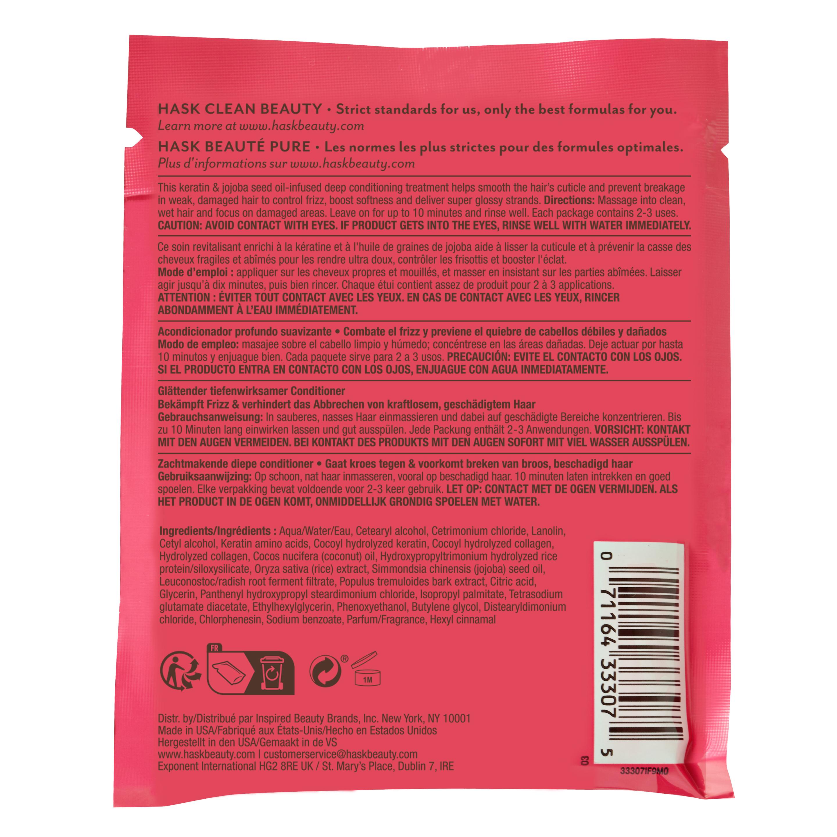 Produktbild HASK Spülung Keratin Oil Sachet 2 von 2