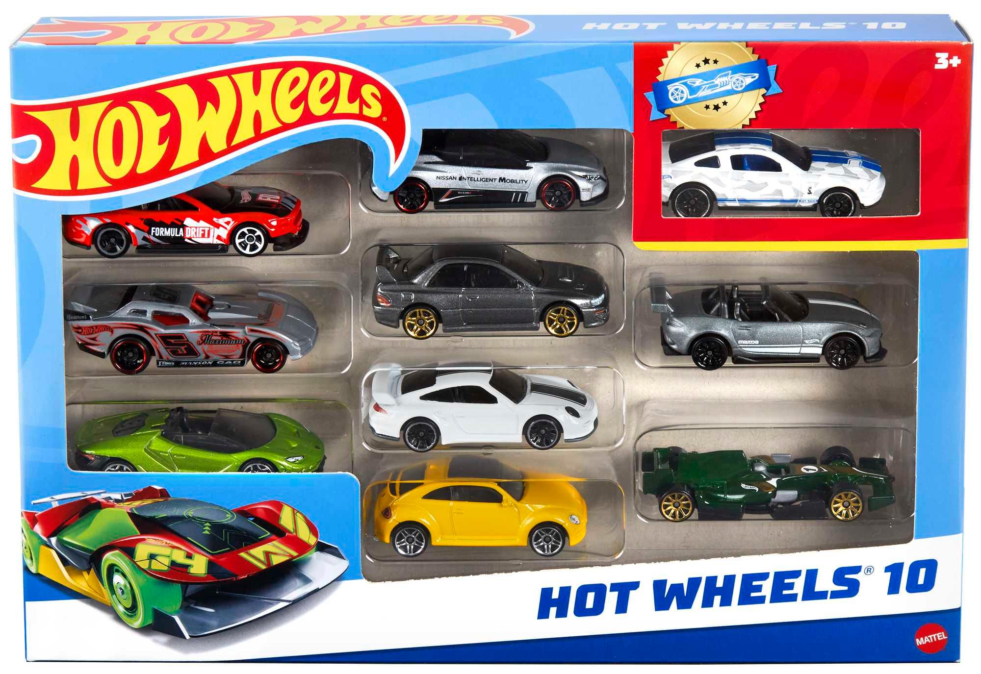 Produktbild Hot Wheels Set mit 10Fahrzeugen im Maßstab 1:64 für Sammler und Kinder 6 von 6