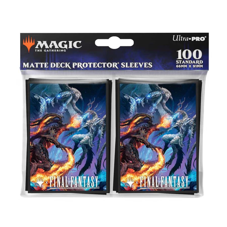 Magic: The Gathering®—FINAL FANTASY™ Bahamut and Ifrit 100ct Deck Protector Sleeves