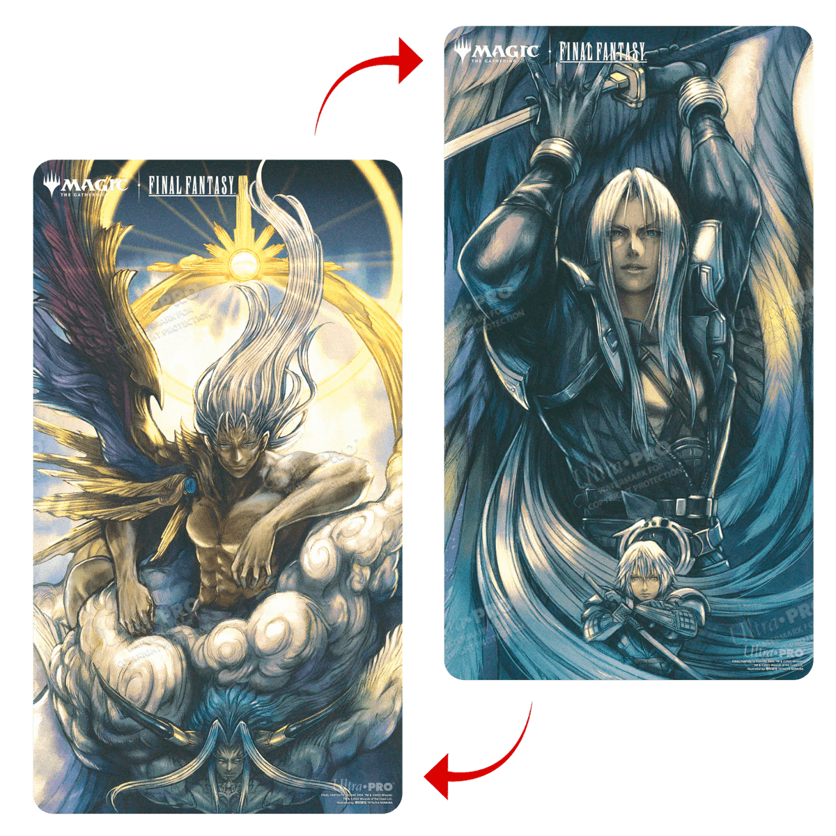 Magic: The Gathering®—FINAL FANTASY™ Sephiroth, Fabled SOLDIER / Sephiroth, One-Winged Angel Double-Sided Playmat