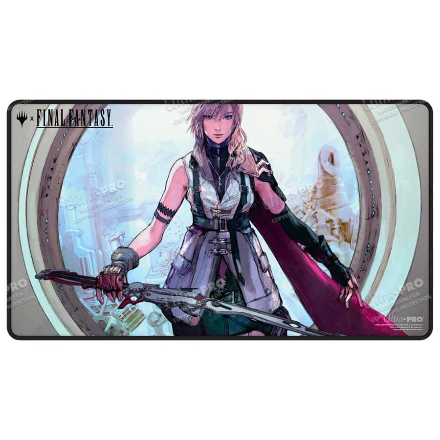Magic: The Gathering®—FINAL FANTASY™ Lightning, Army of One Black Stitched Playmat