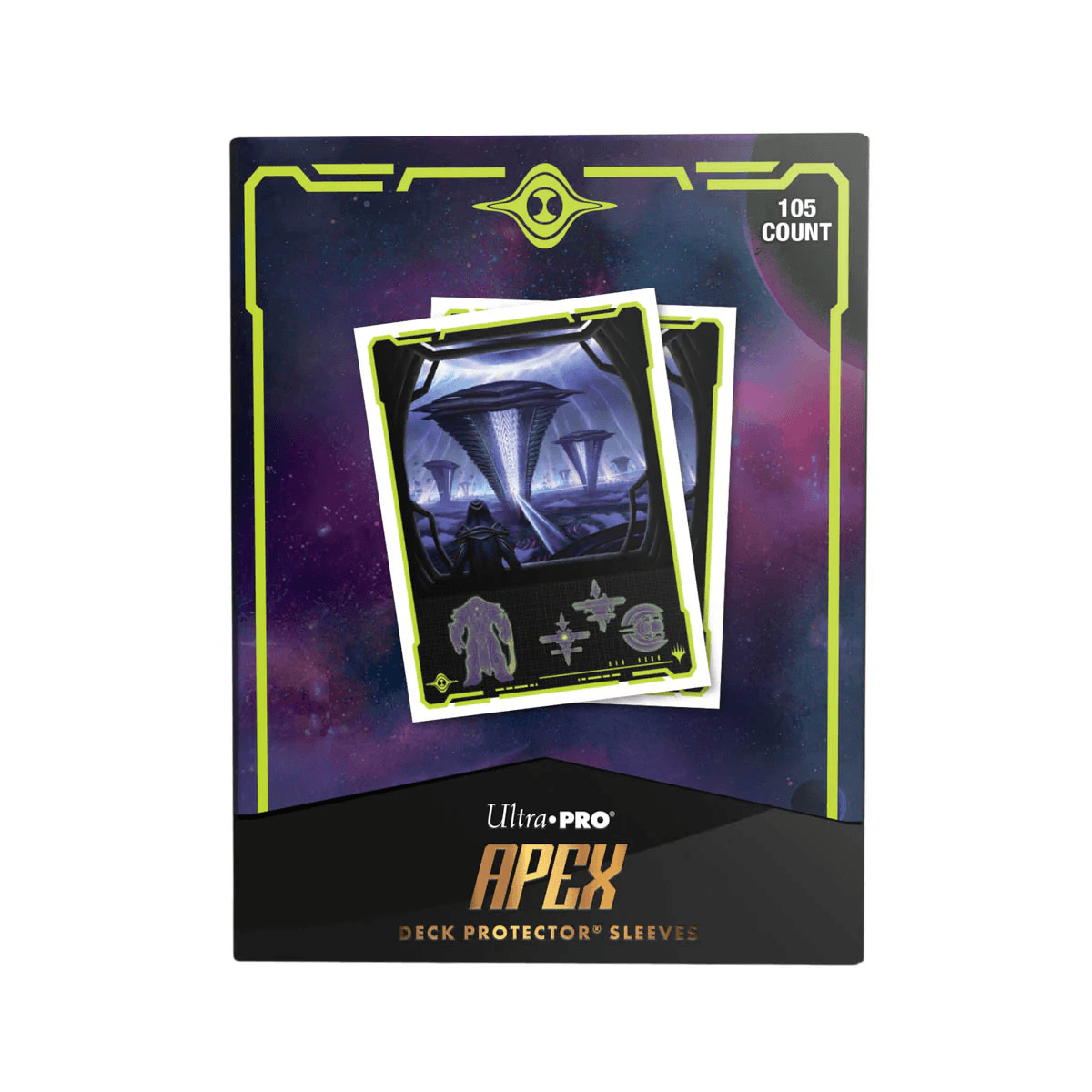 ULTRA PRO Edge of Eternities Susur Secundi, Void Altar 105ct APEX™ Deck Protector Sleeves for Magic: The Gathering