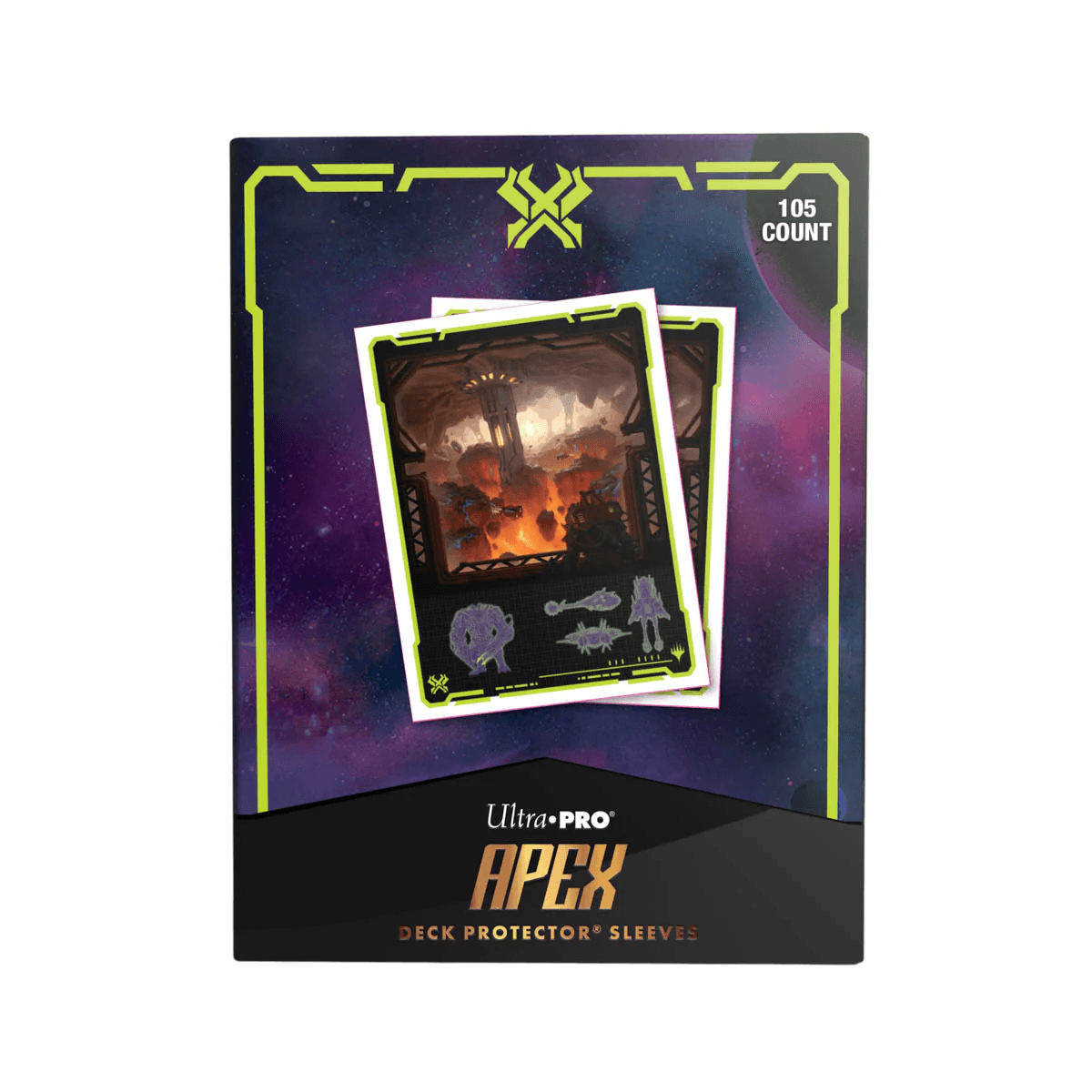 ULTRA PRO Edge of Eternities Kavaron, Memorial World 105ct APEX Deck Protector Sleeves for Magic: The Gathering