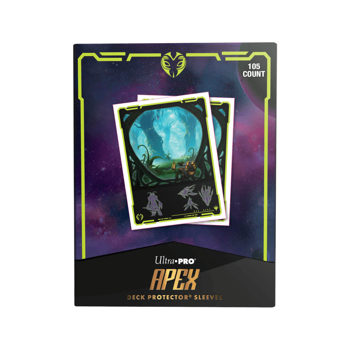 ULTRA PRO Edge of Eternities Evendo, Waking Haven 105ct APEX Deck Protector Sleeves for Magic: The Gathering
