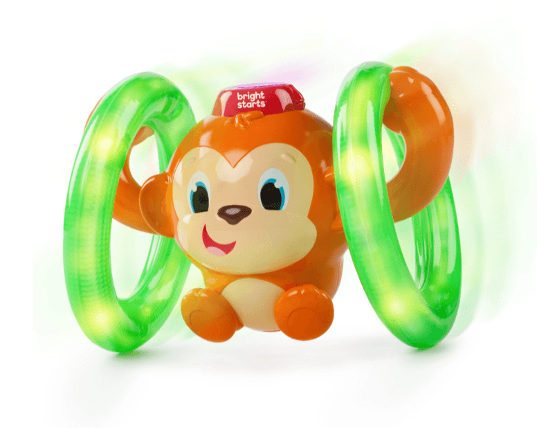 Bright Starts Roll & Glow Monkey Musik- und Lichtspielzeug ab 6 Monaten