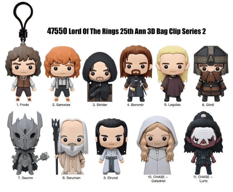 Der Herr der Ringe 3D PVC-Taschenanhänger Serie 2 Blind Bag