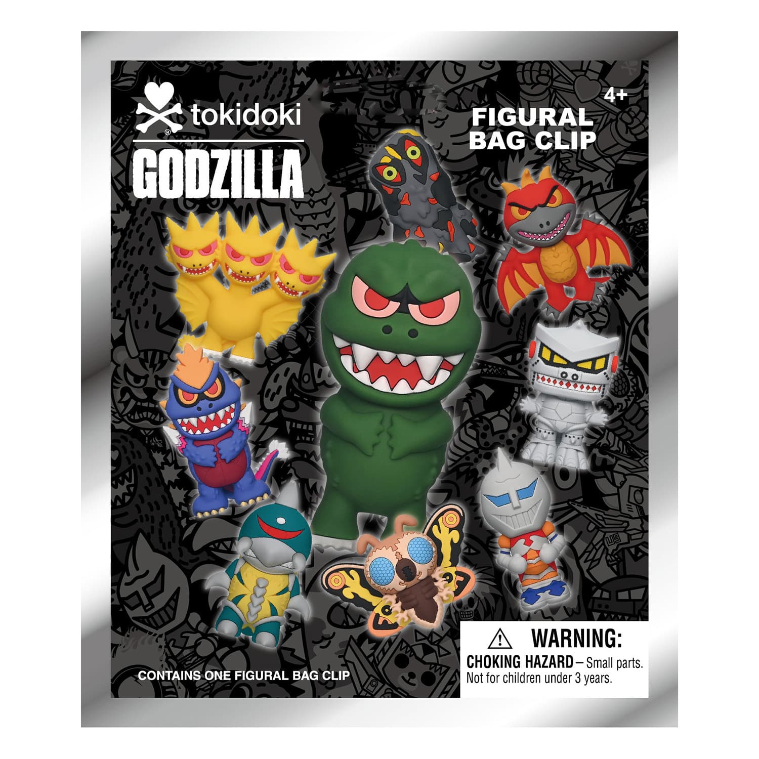 Tokidoki x Godzilla Taschenclip sortiert
