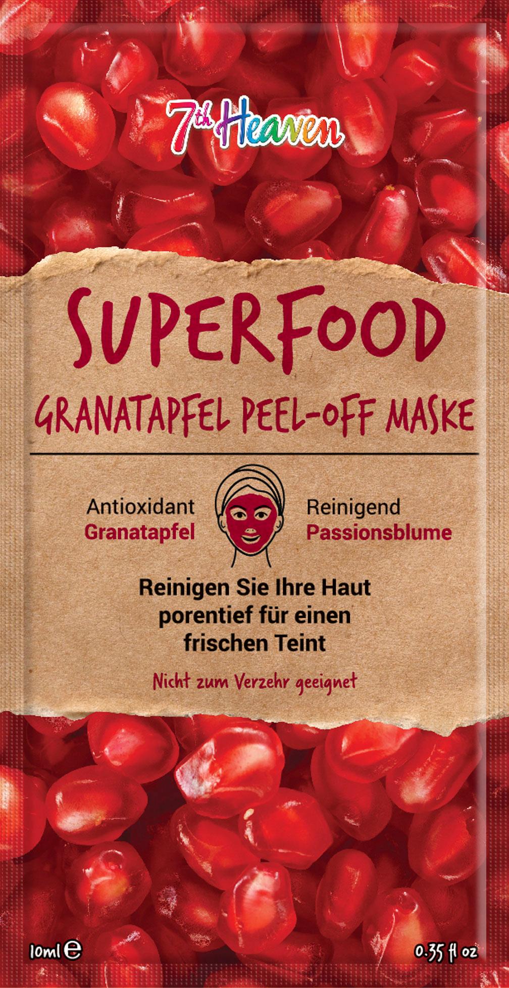 Montagne Jeunesse 7th heaven Superfood Granatapfel Peel-Off Maske