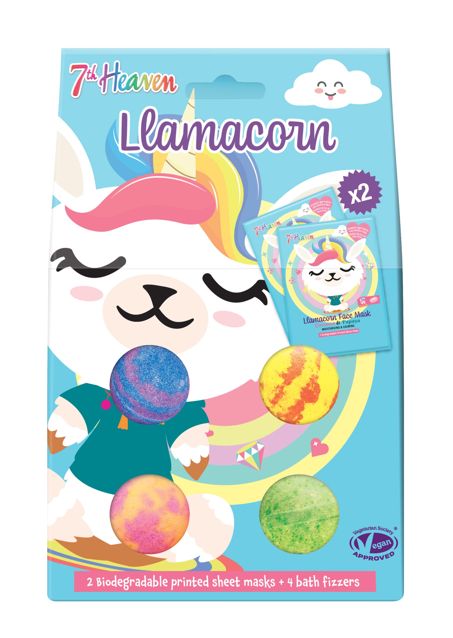 Montagne Jeunesse 7th Heaven Tuchmaske Lamacorn Geschenkpackung