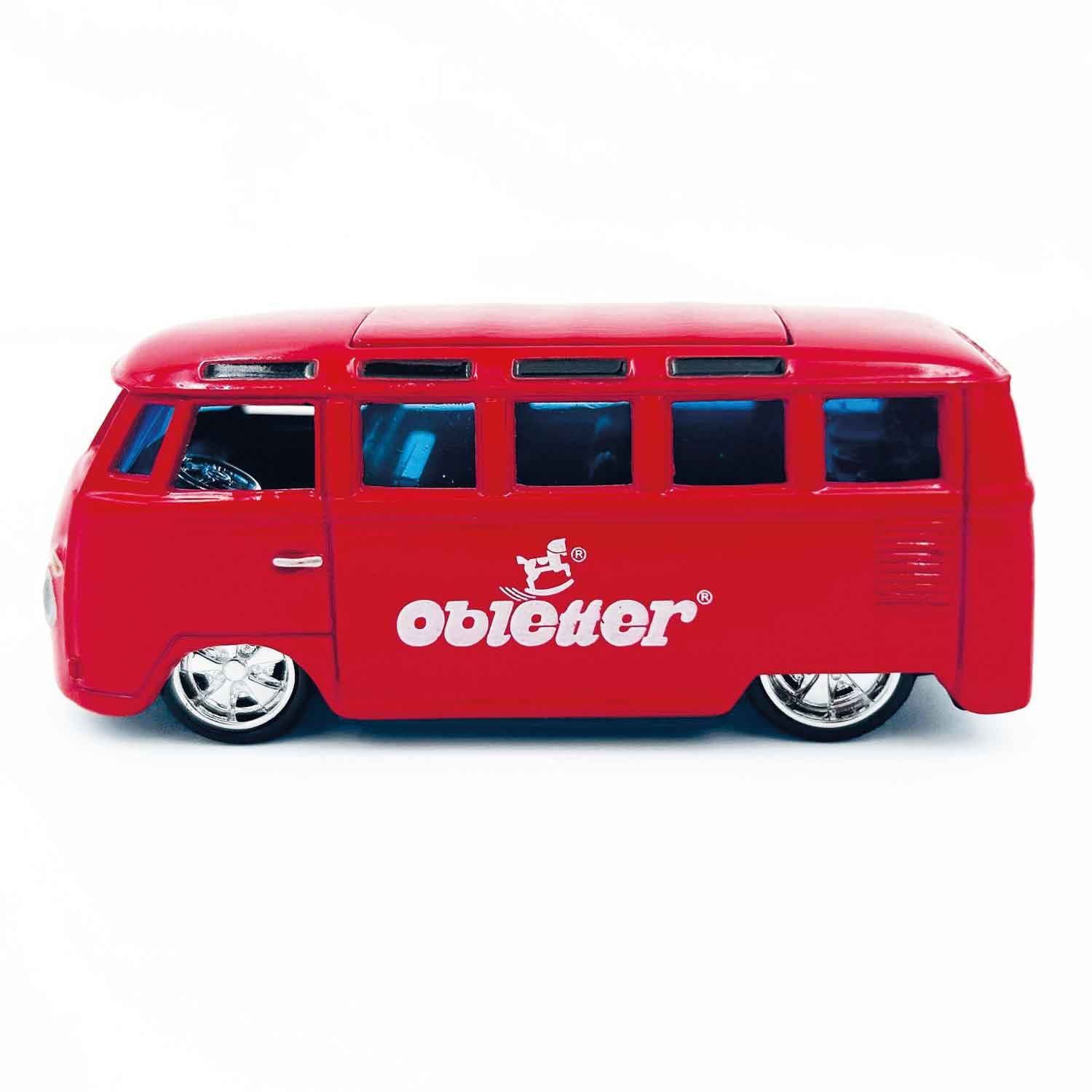 Bauer - Maisto VW Samba Bus Obletter, 1:64, 8 cm, rot
