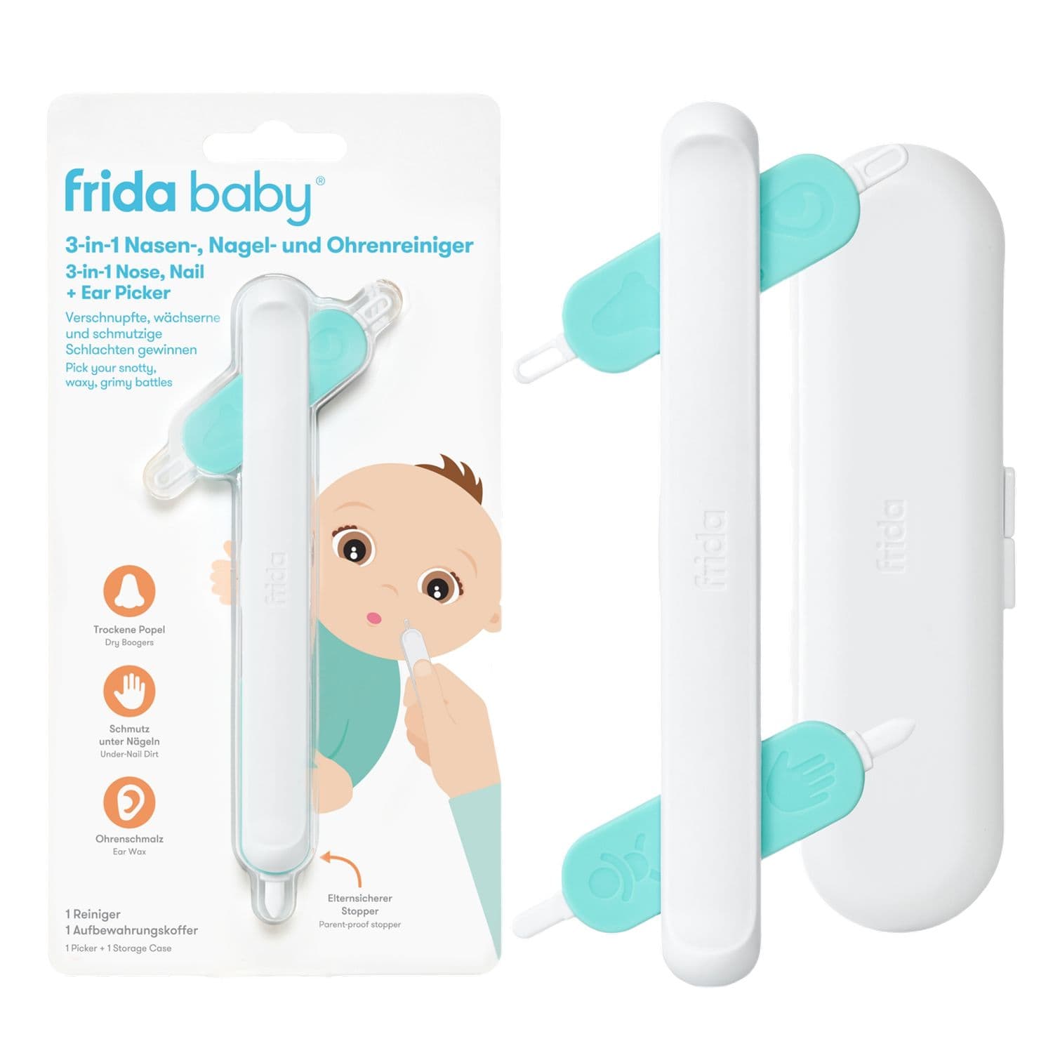 Frida Baby 3-in-1 Nasen, Nägel- und Ohrenreiniger