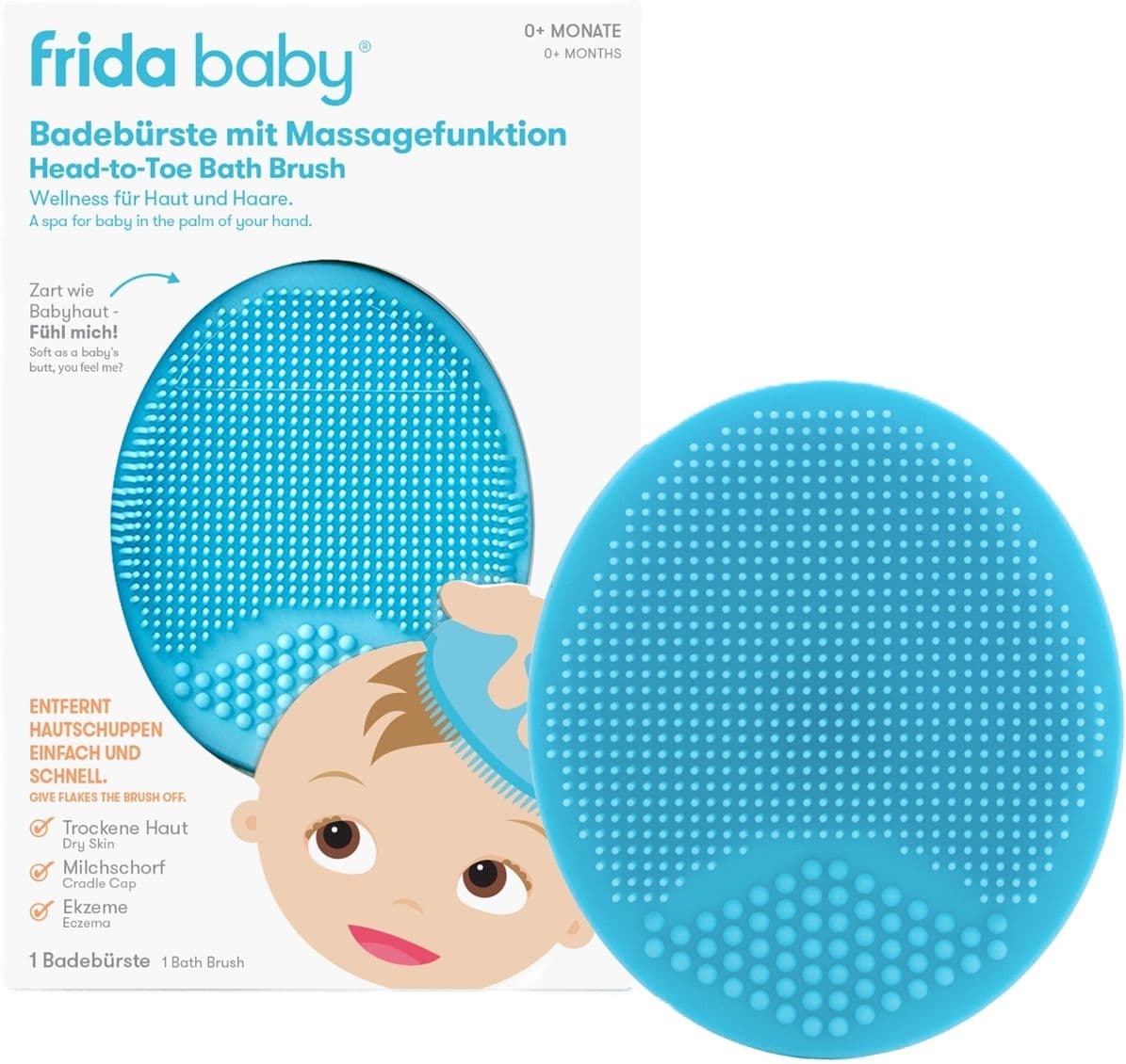 Frida Baby Badebürste mit Massagefunktion