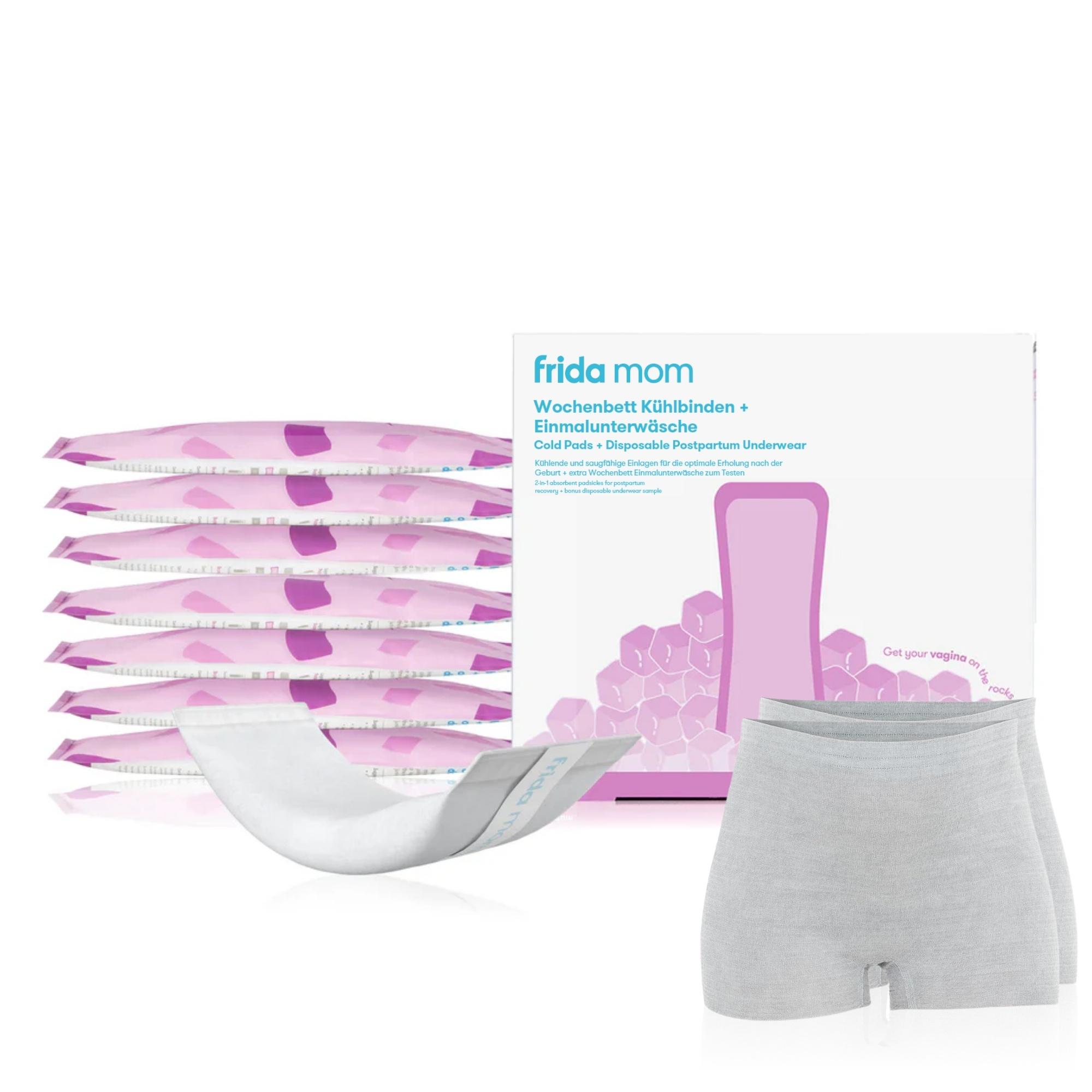 frida mom Wochenbett Kühlbinden + Einmalunterwäsche
