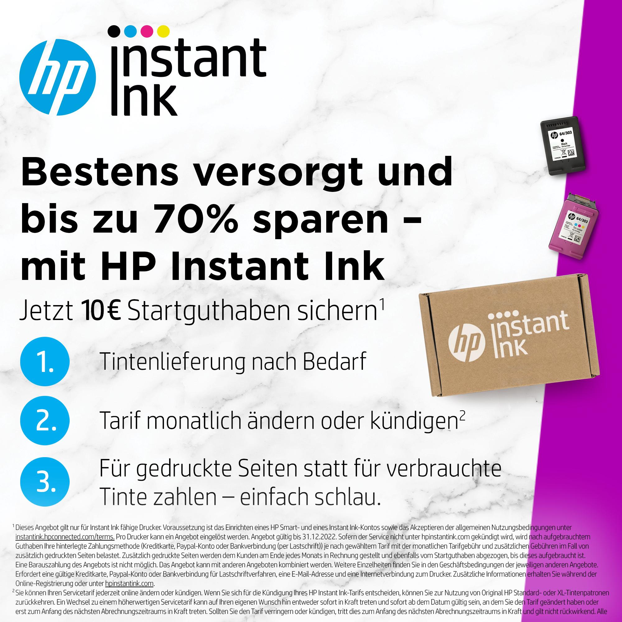 Produktbild hp 302 2er-Pack Schwarz&Cyan/Magenta/Gelb Original Druckerpatronen X4D37AE 7 von 8