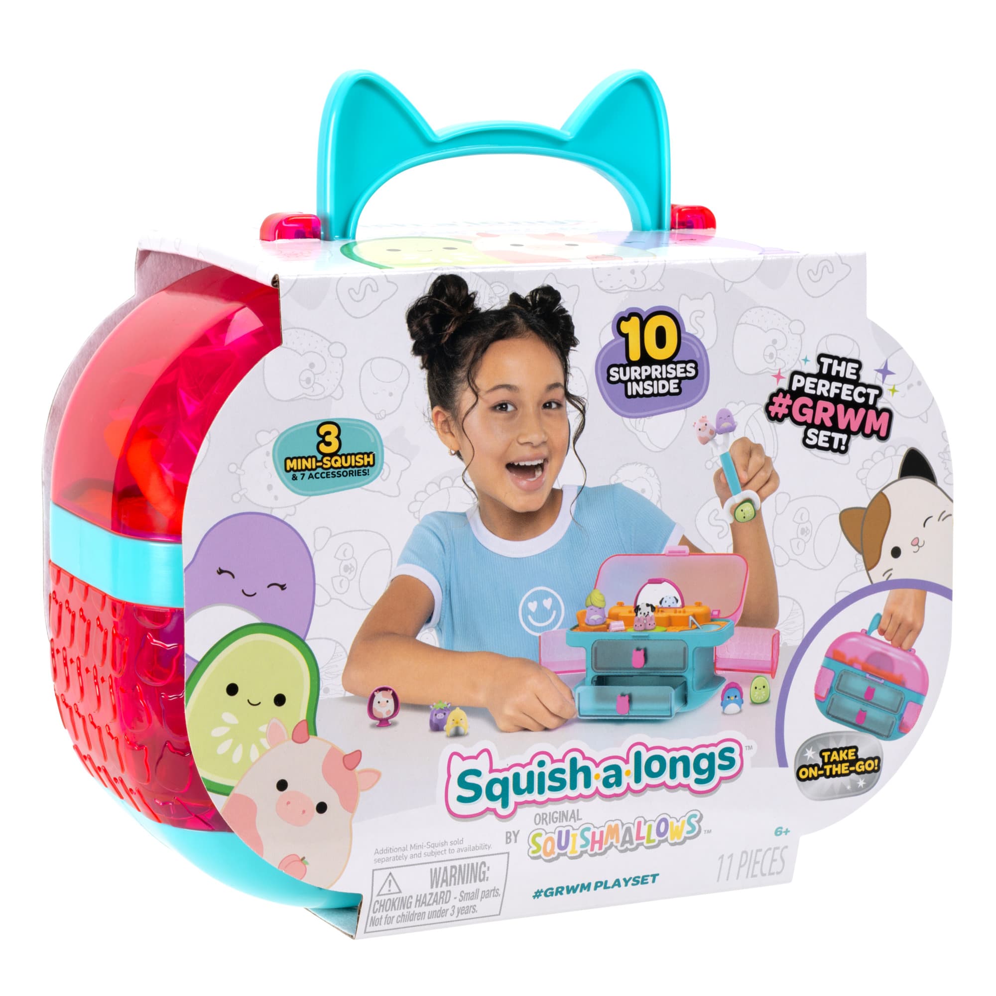 Squishmallows Squish-a-longs Deluxe Beauty-Playset
