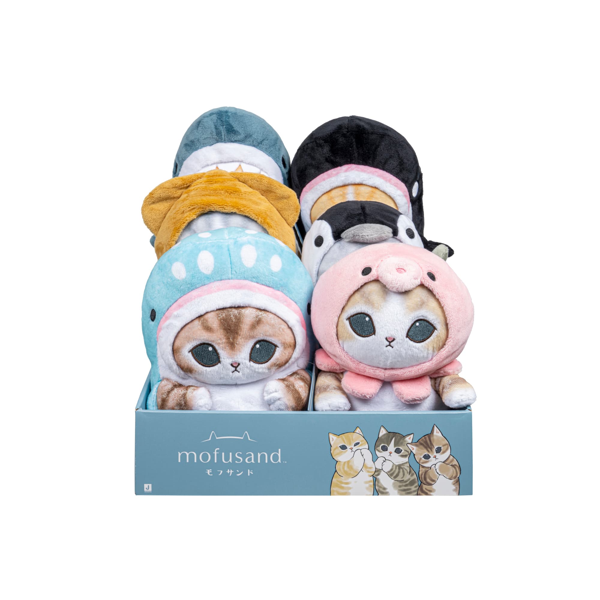 Mofusand - Plüsch Sortiment 20cm Sea Life Katzen (japanisches Kawaii)