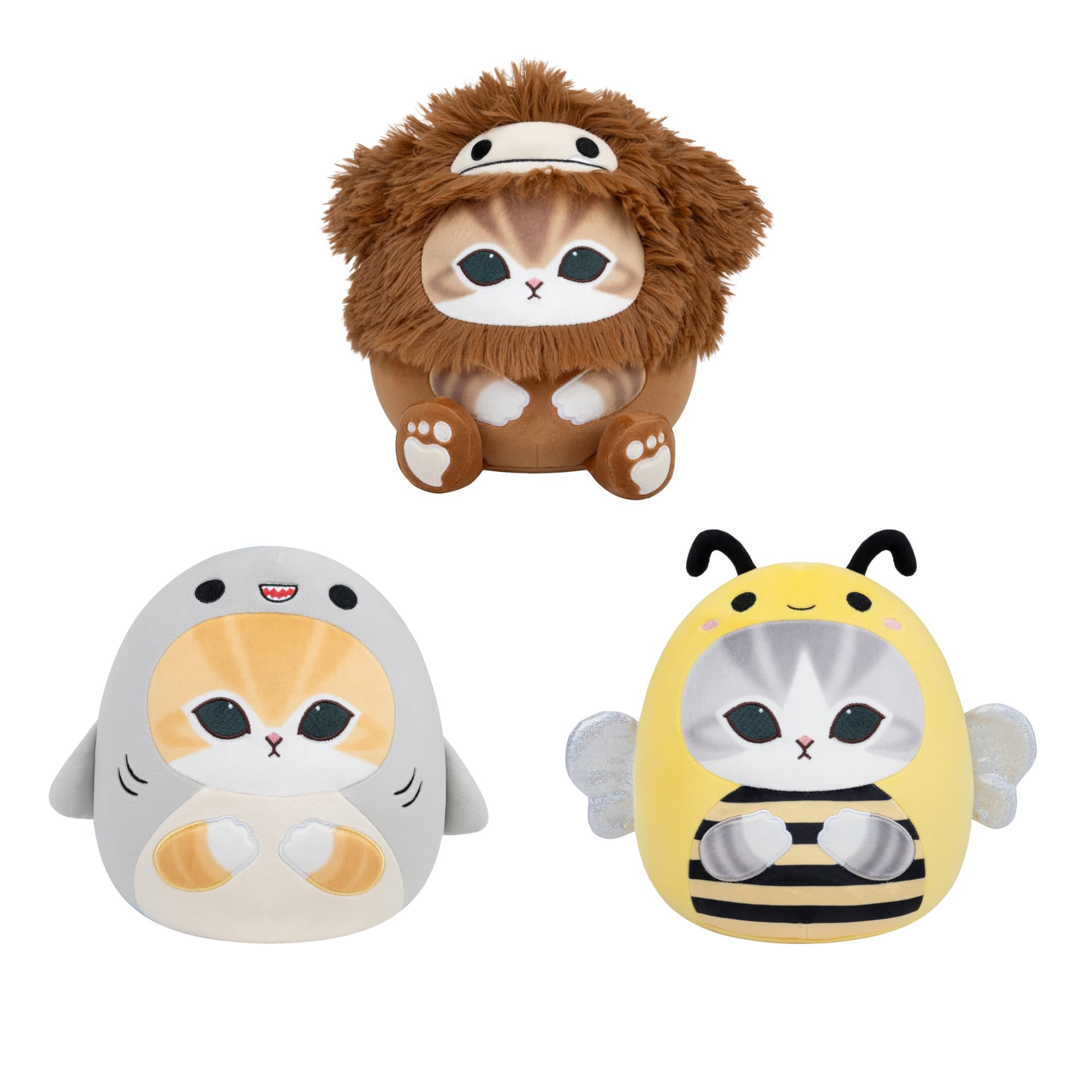 Mofusand Squishmallows, 20cm Plüsch *sortiert*
