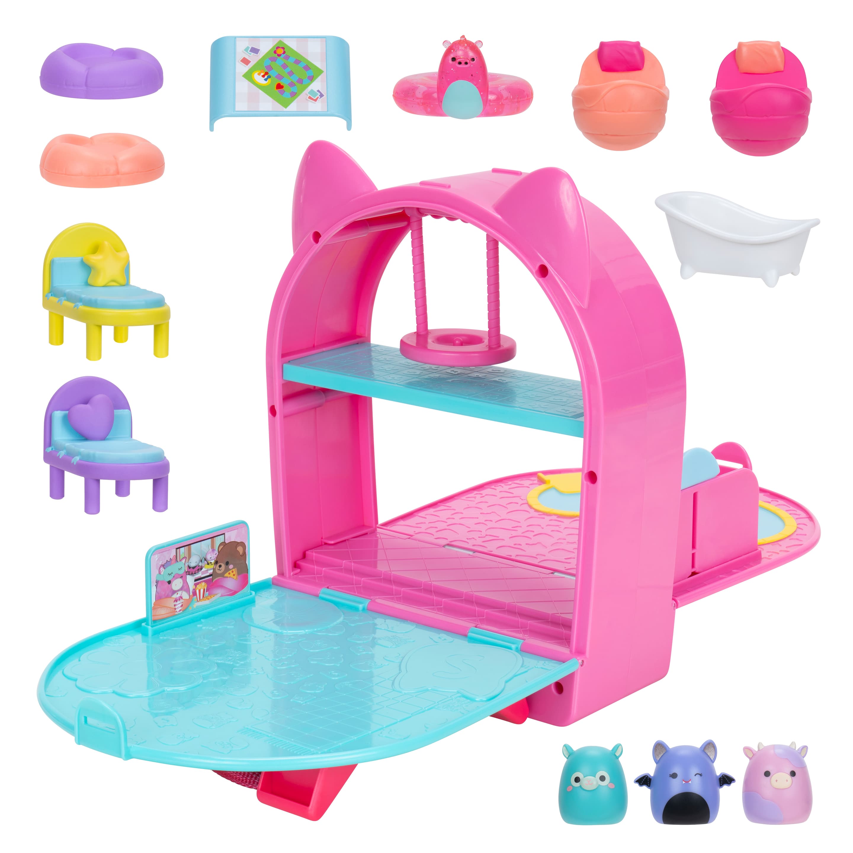Produktbild Squishmallows Squish-a-longs Rucksack Spielset mit Figuren 7 von 8