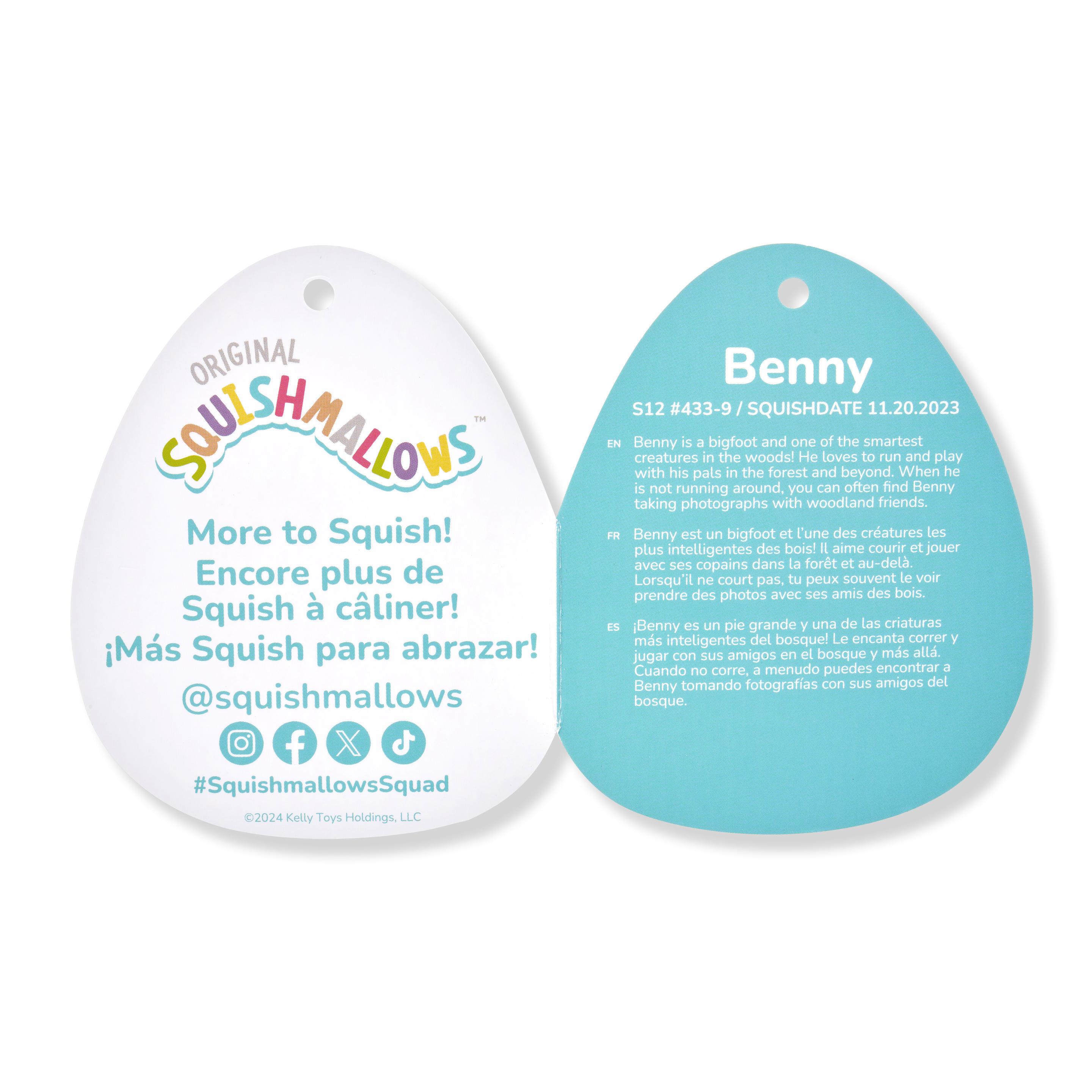 Produktbild Squishmallows - Bigfoot Benny mit Schal 30cm 2 von 8